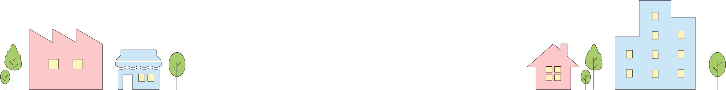 フッターの飾り